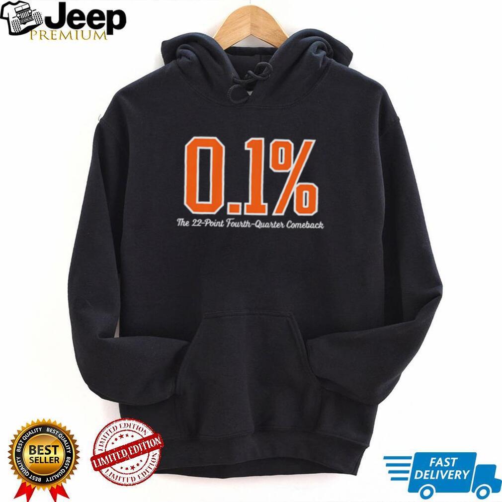 0.1 Percent The 22 Point Fourth Quarter Comeback T Shirt