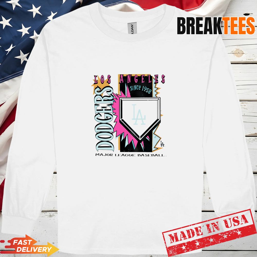 Los Angeles Dodgers 1958 MLB Cooperstown Neon Field Shock T-Shirt