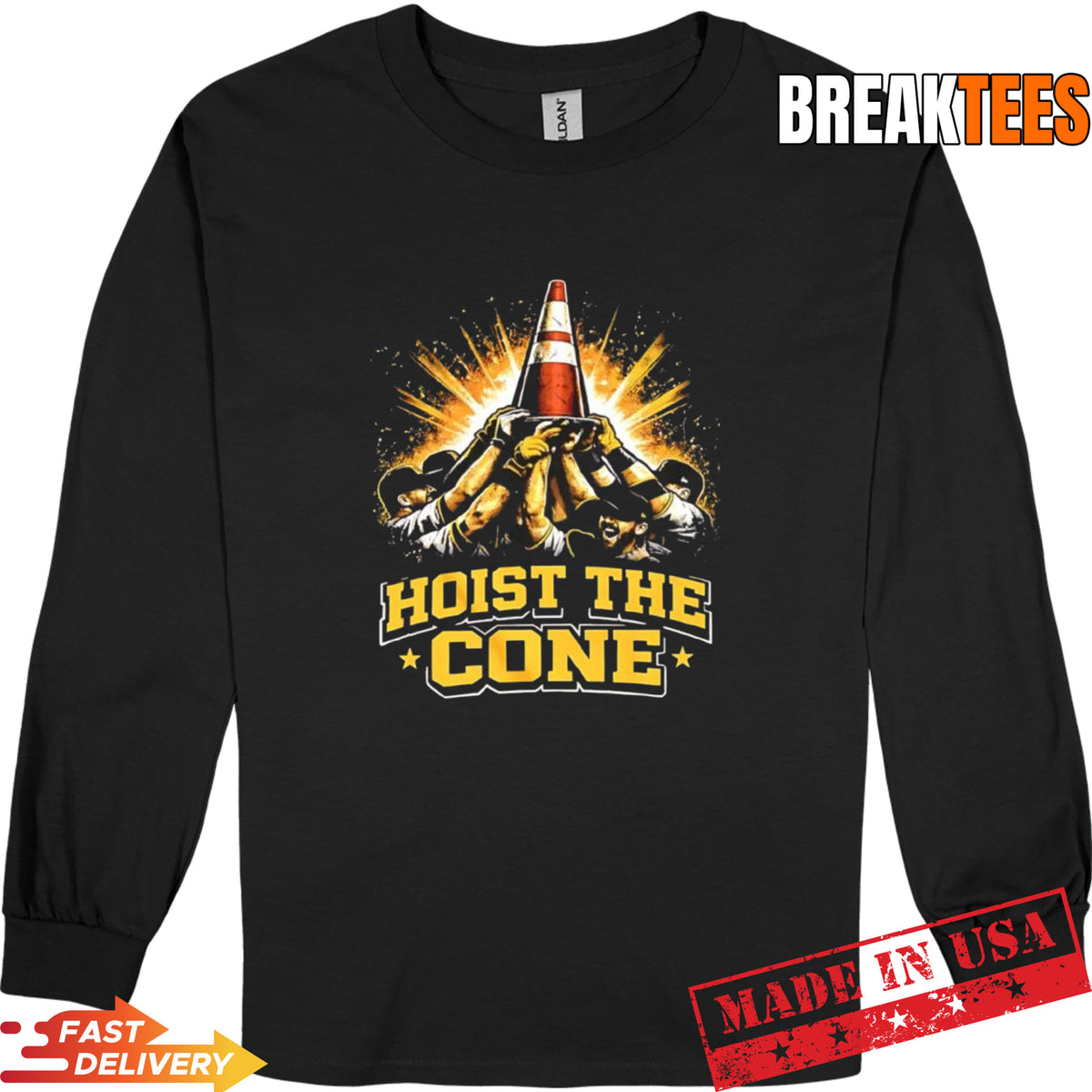 Pittsburgh Pirates MLB hoist the cone baseball lover t-shirt