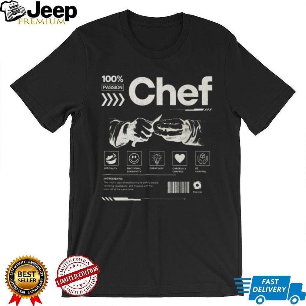 100% Passion Chef Specialty Ingredients Acid Wash Streetwear T Shirt