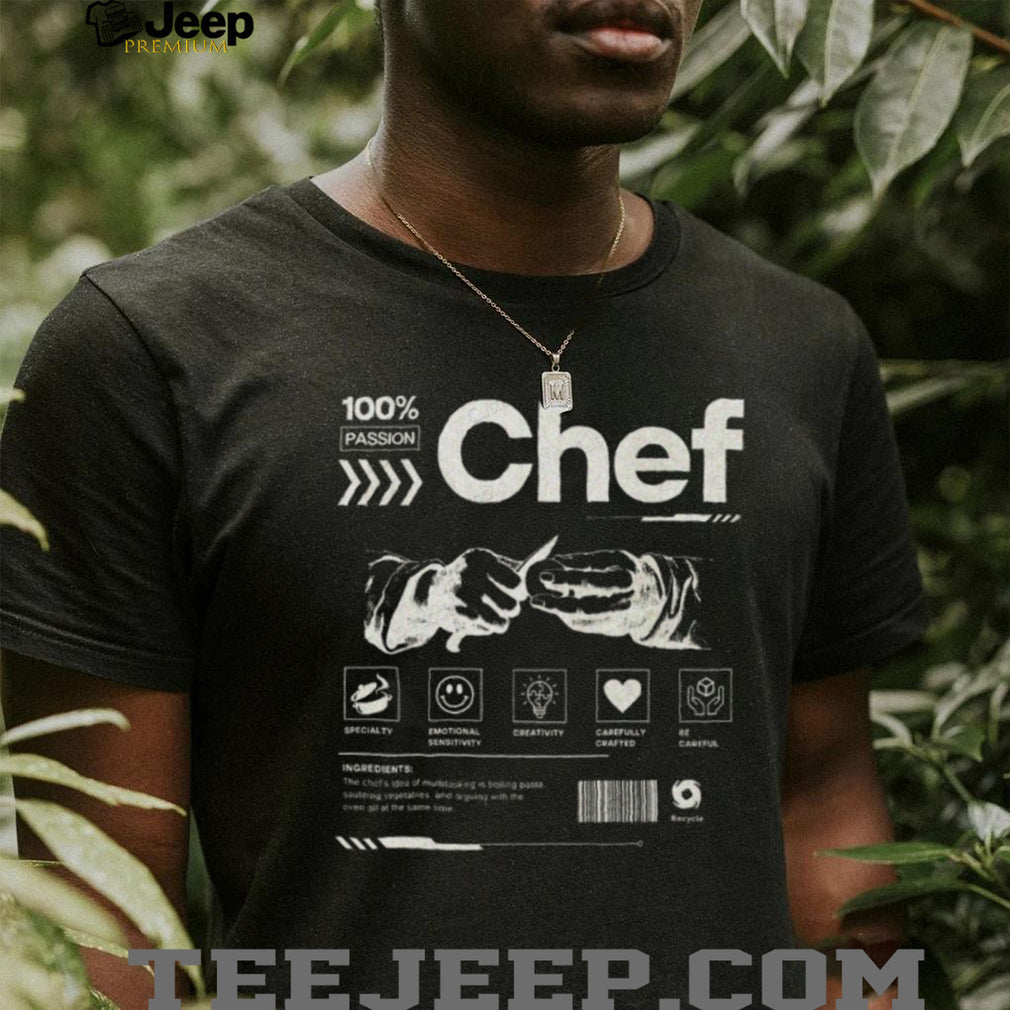 100% Passion Chef Specialty Ingredients Acid Wash Streetwear T Shirt