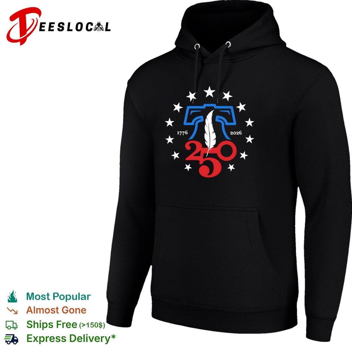 1776 2026 250 Liberty Bell Feather United States Semiquincentennial Anniversary shirt