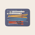 Retro Colorful Skis Bath Mat Gallery Image 1