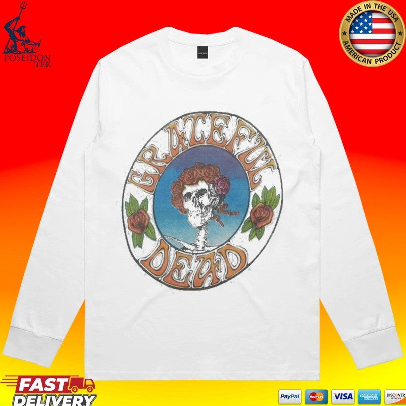 1970s Grateful Dead Bertha Skull Roses T-shirt