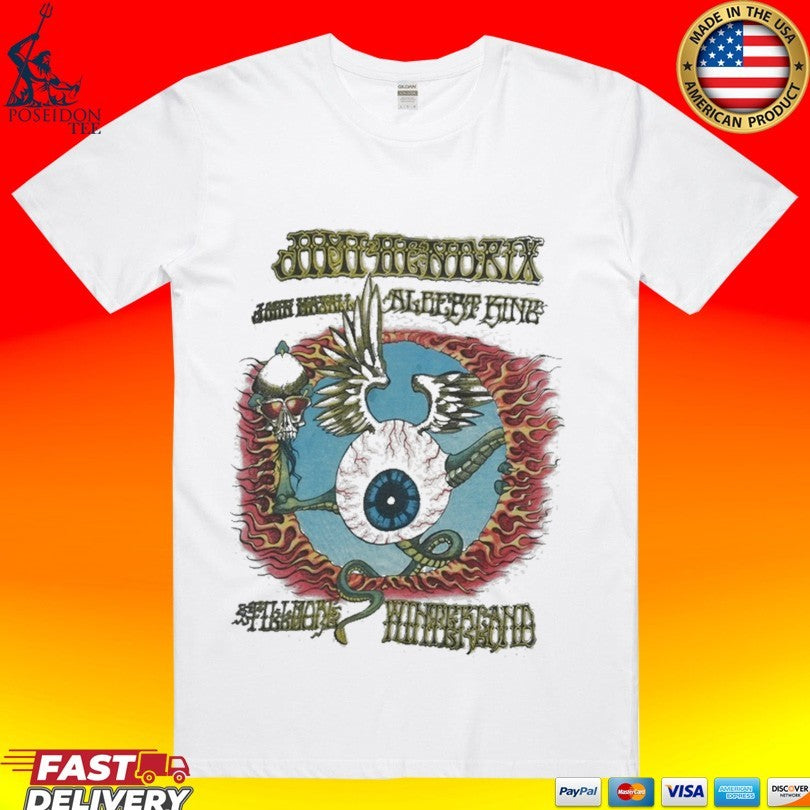 1970s Jimi Hendrix John Mayall Albert King T-shirt