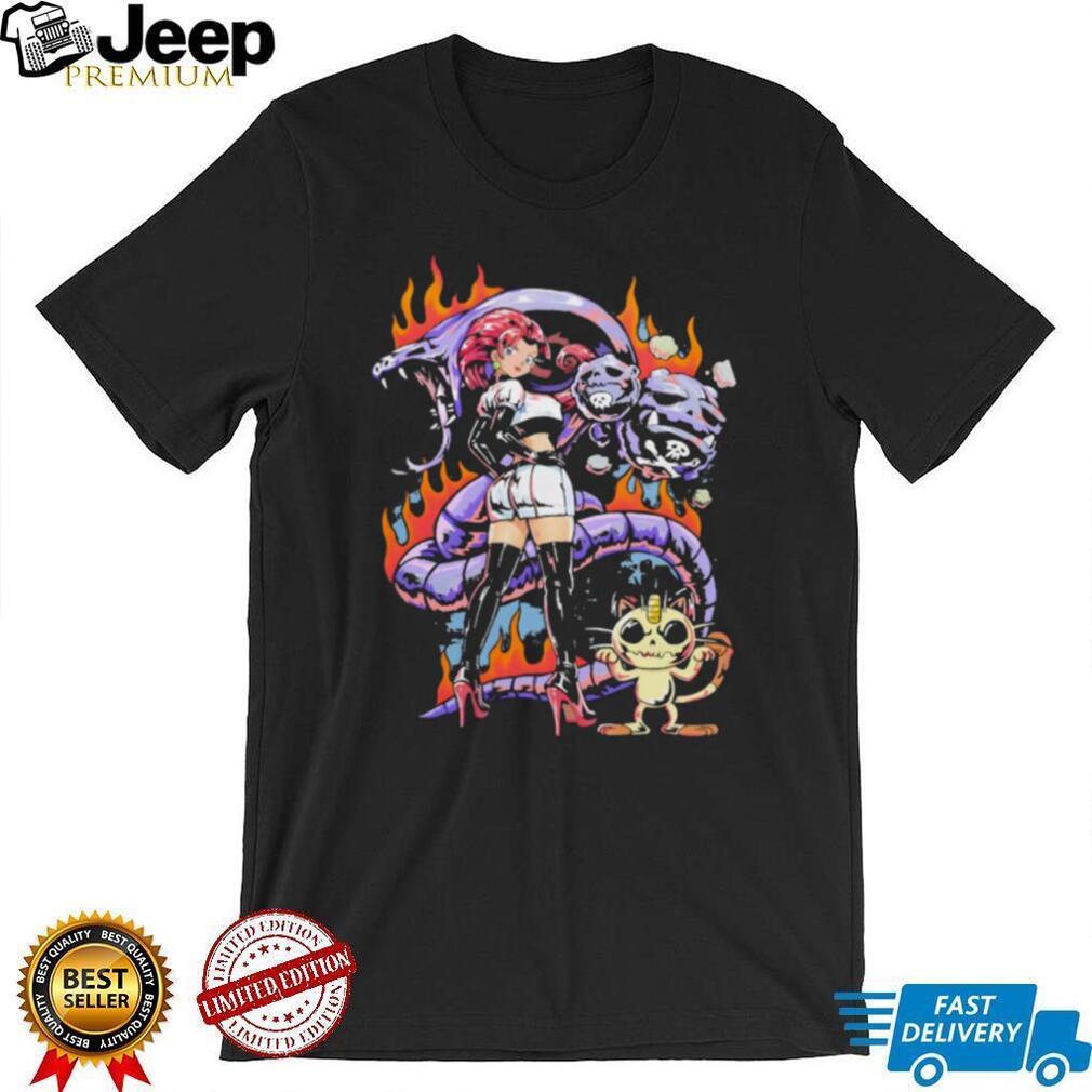 Team Rocket Jessie & Arbok Villain Retro Anime Graphic T Shirt