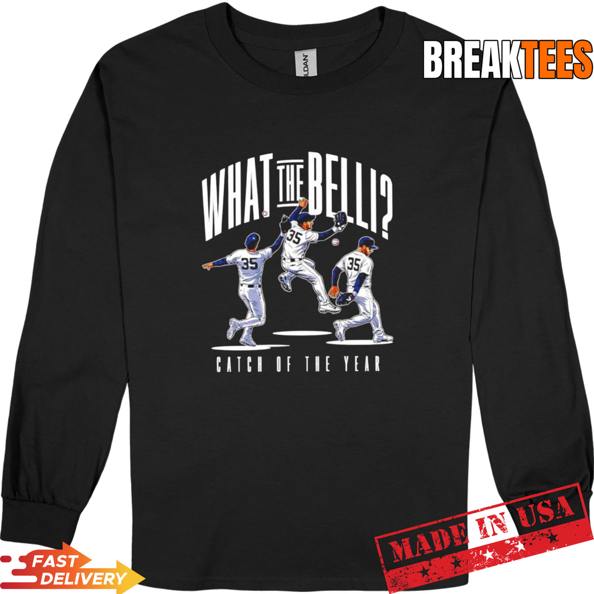 Cody Bellinger New York Yankess MLB What the Belli catch of the year t-shirt