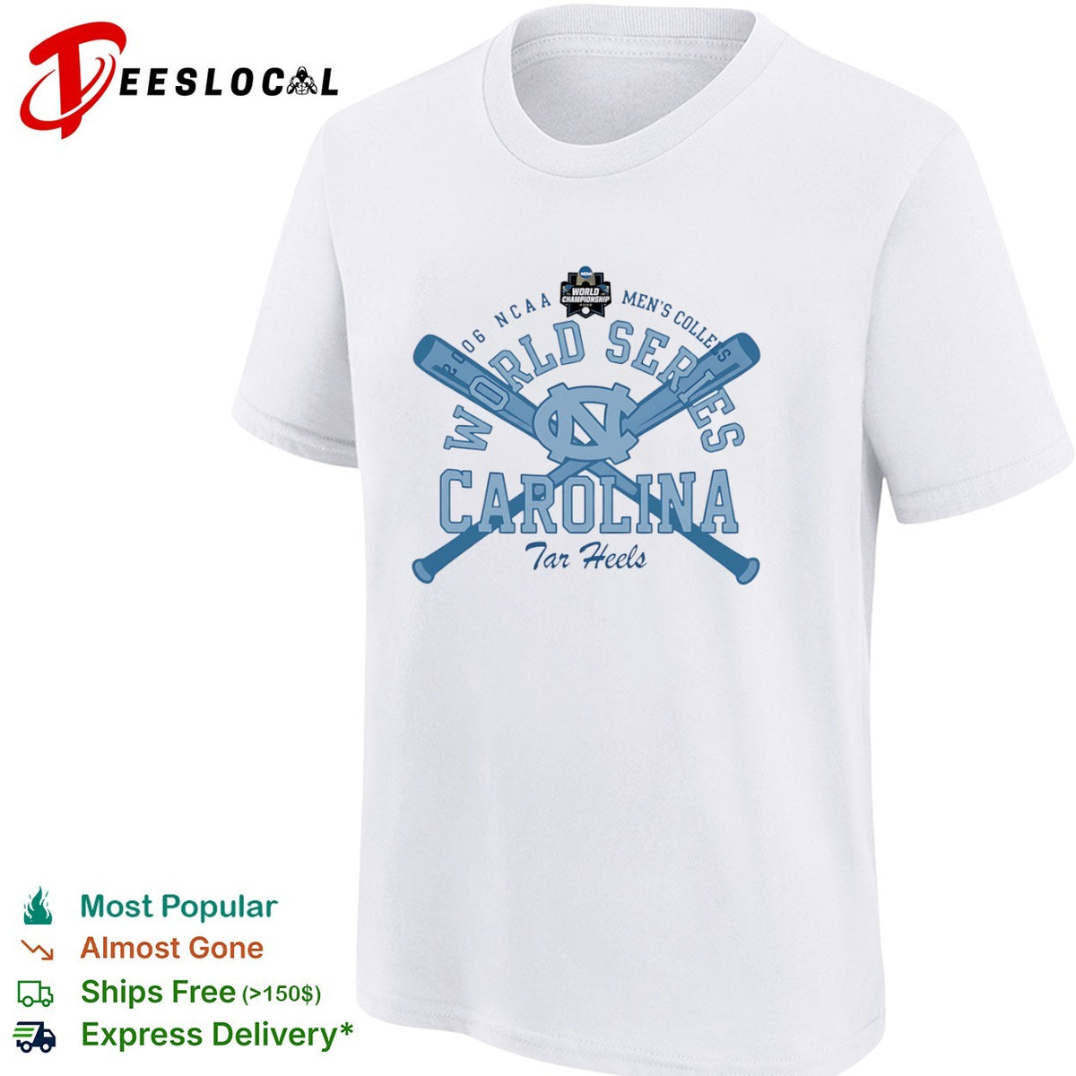 2006 NCAA World Series North Carolina Tar Heels Men College Baseball Team shirt