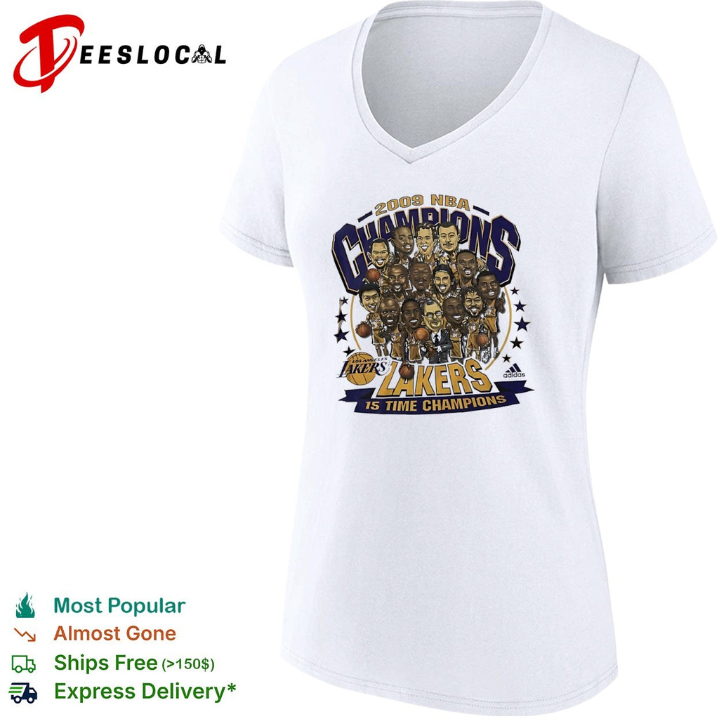 2009 NBA Champions Los Angeles Lakers 15 Time Champions shirt