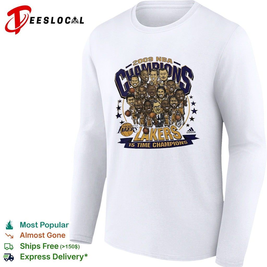 2009 NBA Champions Los Angeles Lakers 15 Time Champions shirt