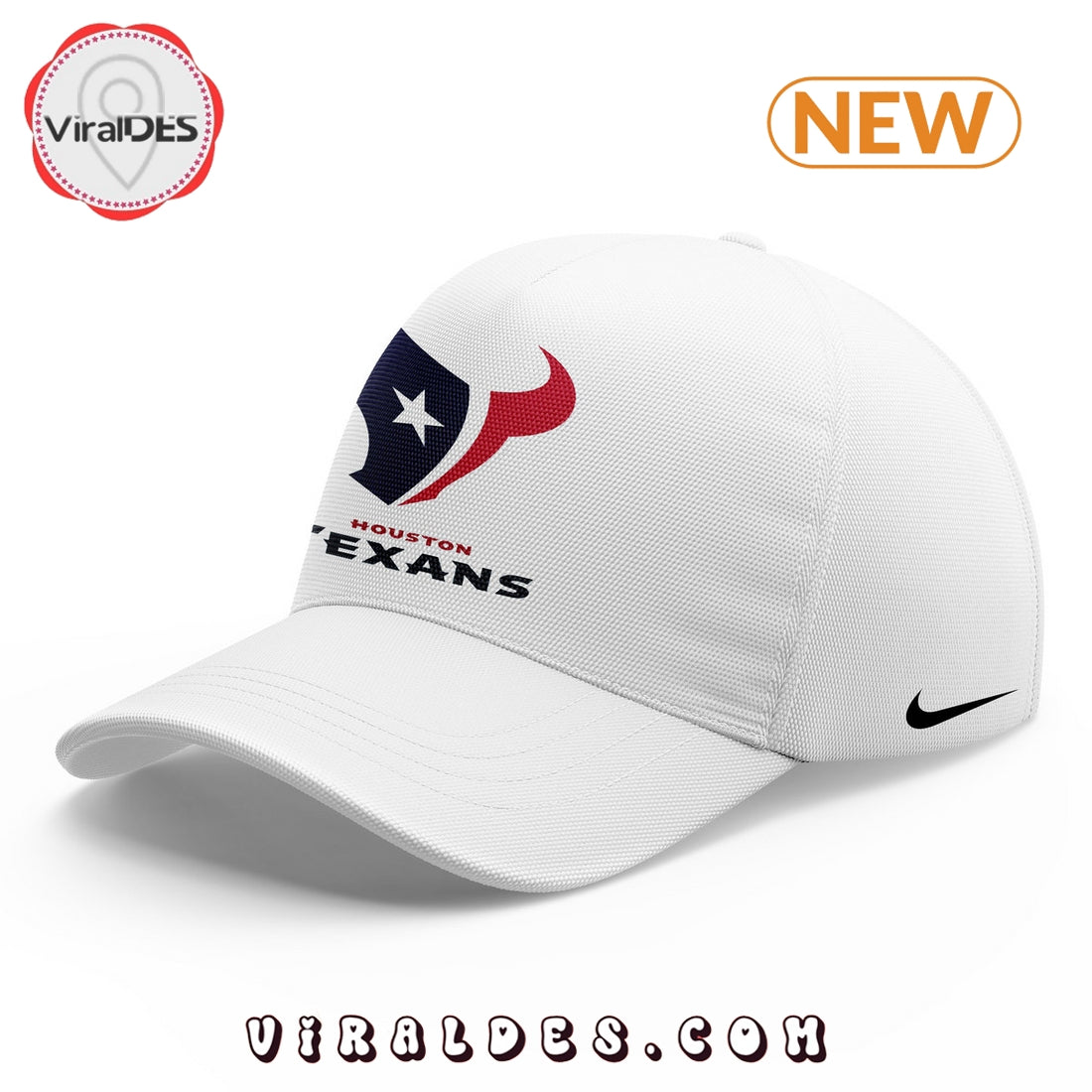 2024 Houston Texans White T-Shirt, Jogger, Cap