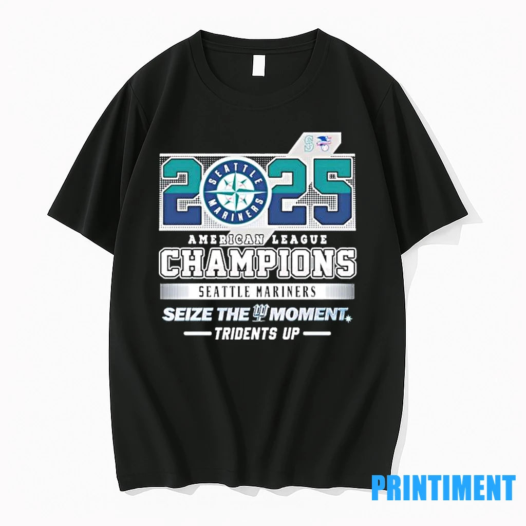 2025 American League Champions Seattle Mariners Tridents Up Tshirts Sweater Hoodie