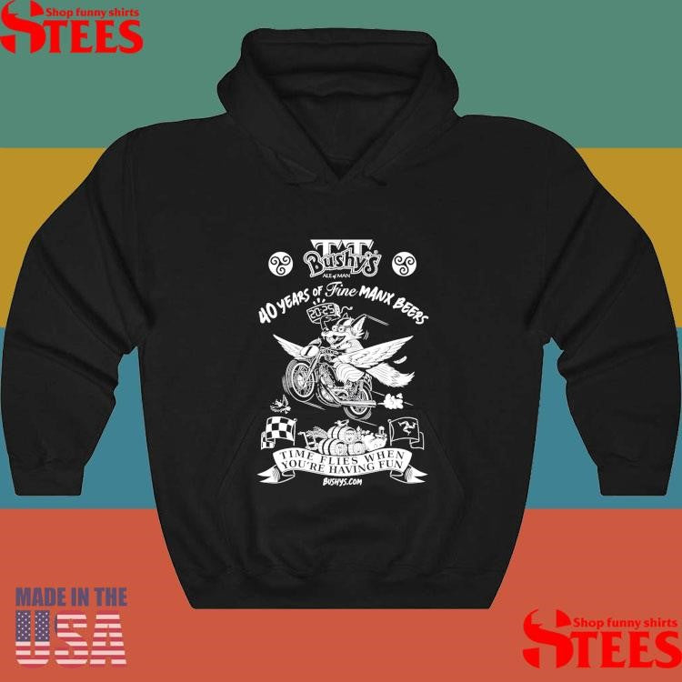 2025 Bushys 40 Years Of Fine Manx Beers T-shirt