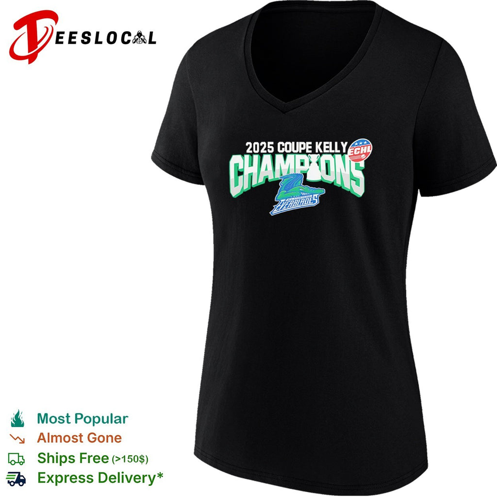 2025 Coupe Kelly Champions Florida Everblades ECHL Hockey Playoffs Winner shirt