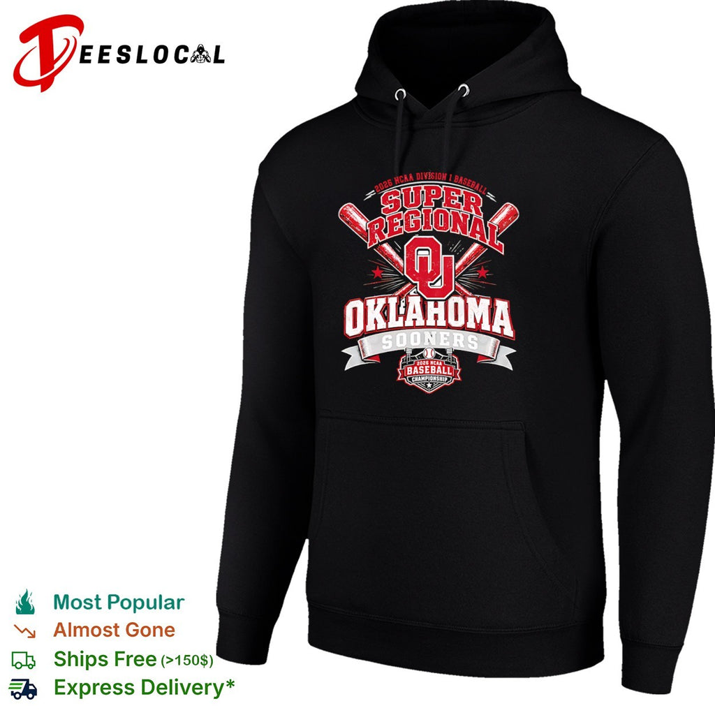 2025 NCAA Division I Baseball Super Regional Oklahoma Sooners 2026 Championship shirt