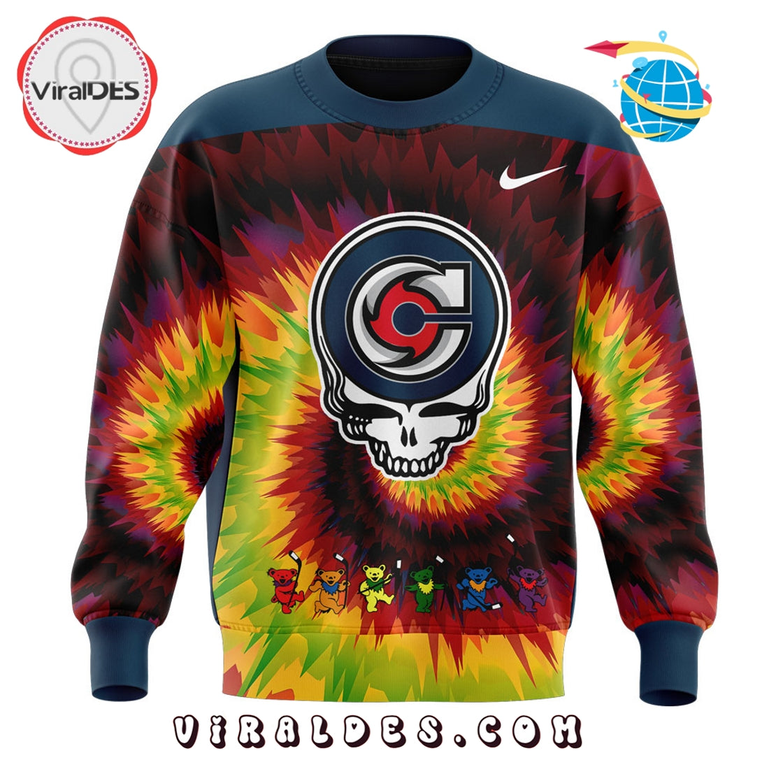 2025 Cincinnati Cyclones Grateful Dead Night Hoodie