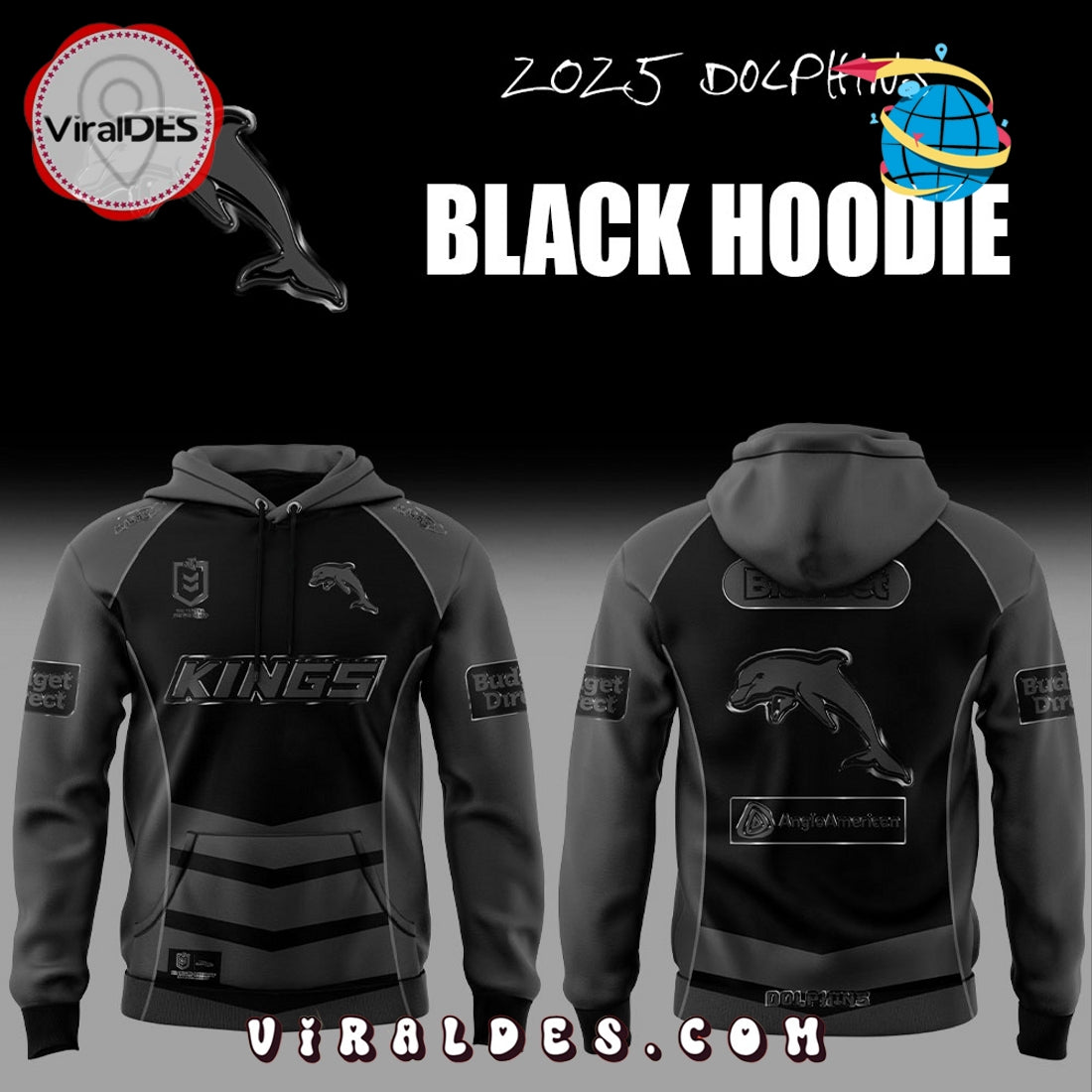 2025 Dolphins Back In Black Limited Edition Hoodie