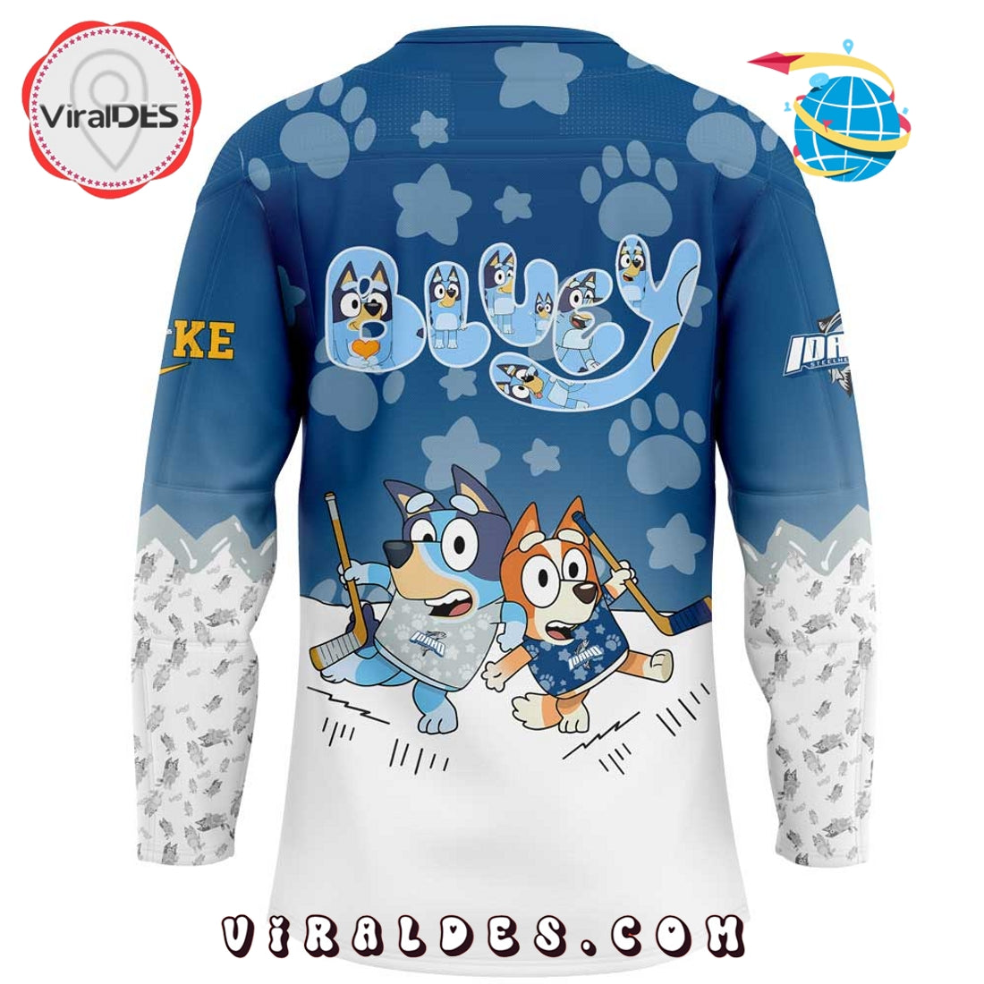 2025 Idaho Steelheads x Bluey and Bingo Hockey Jersey