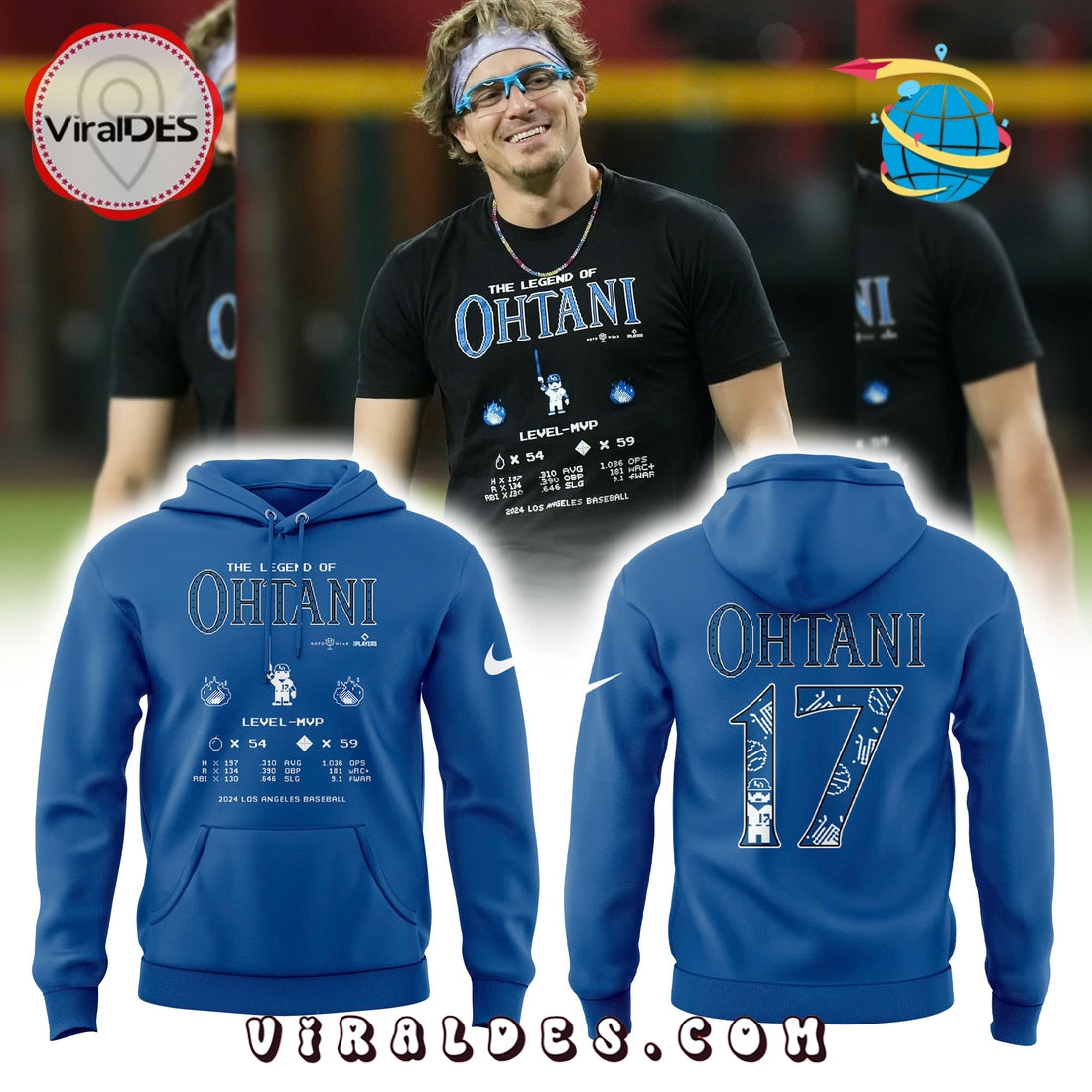 2025 Los Angeles Dodgers x Ohtani Hoodie, Long Pants