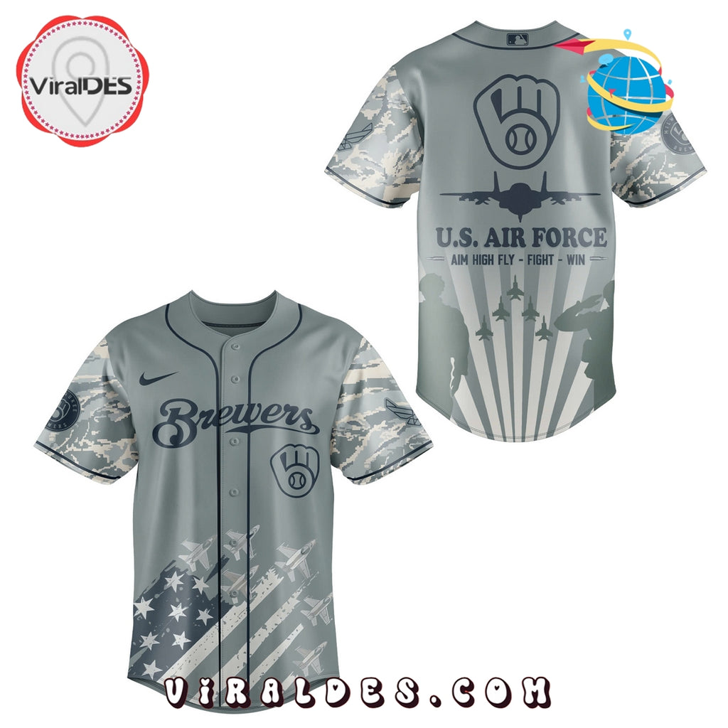 2025 Milwaukee Brewers x Veteran U.S Air Force Baseball Jersey