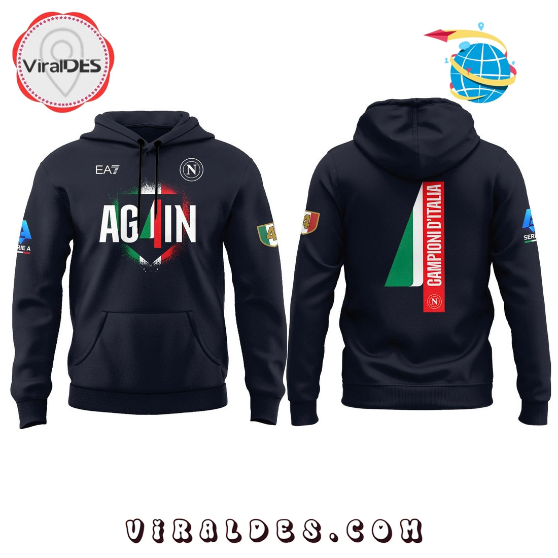 2025 SSC Napoli Campioni d’Italia New Hoodie