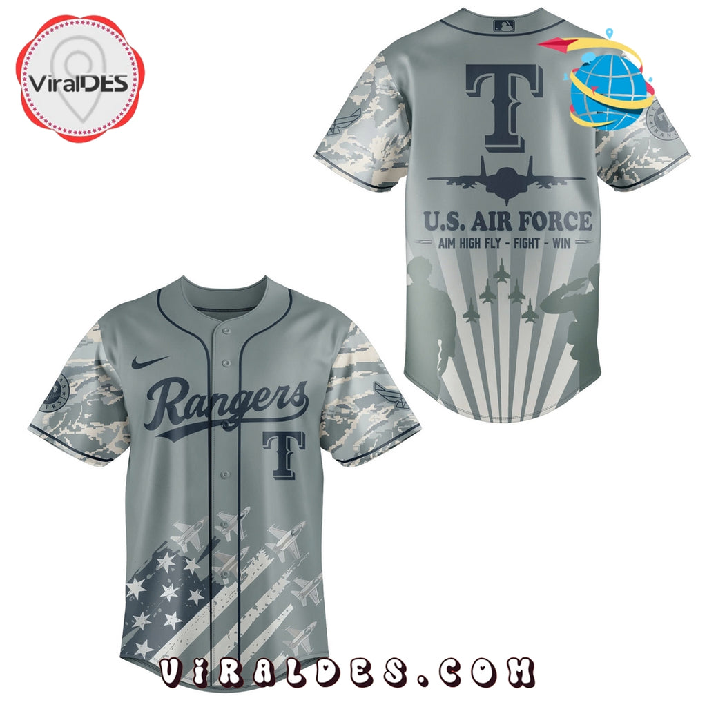 2025 Texas Rangers x Veteran U.S Air Force Baseball Jersey