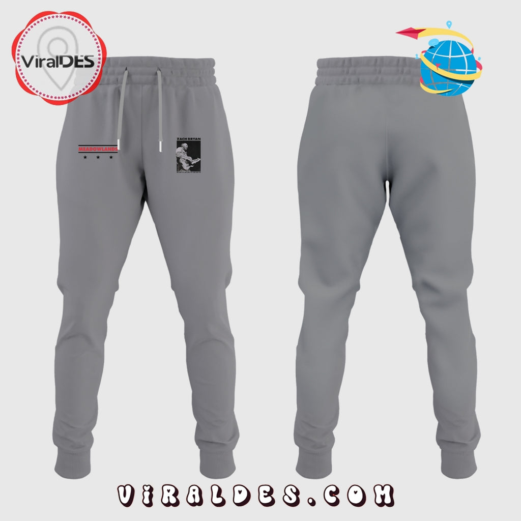 2025 Zach Bryan Meadowlands Grey Hoodie, Long Pants