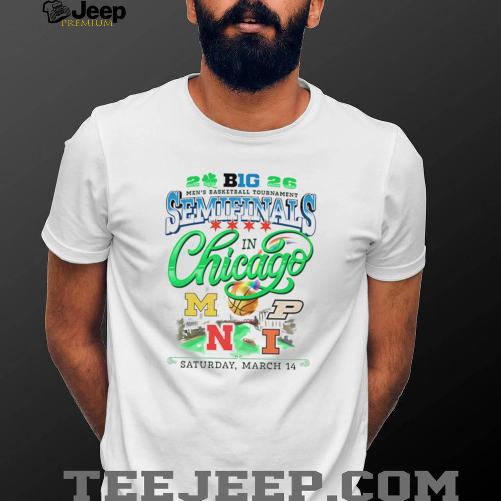 2026 Big Ten Men’s Basketball Tournament Semifinals Chicago T Shirt