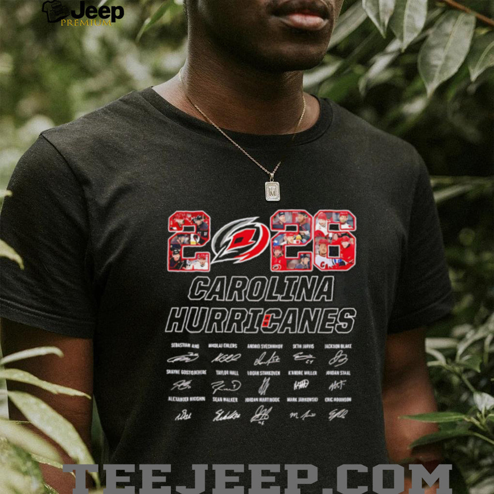 2026 Carolina Hurricanes team members signature shirt