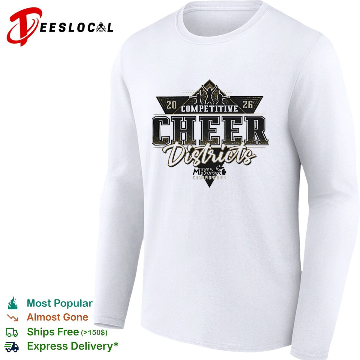 2026 Competitive Cheer Districts MHSAA Championships shirt