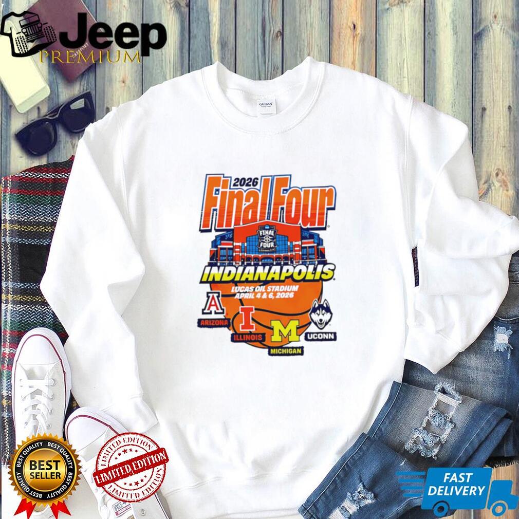 2026 Final Four Indianapolis Lucas Oil Stadium Teams T Shirt