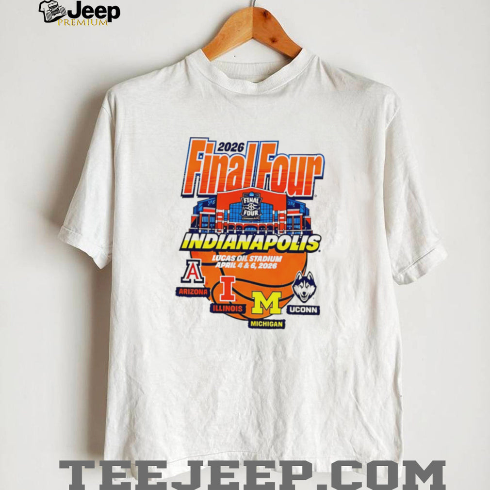 2026 Final Four Indianapolis Lucas Oil Stadium Teams T Shirt