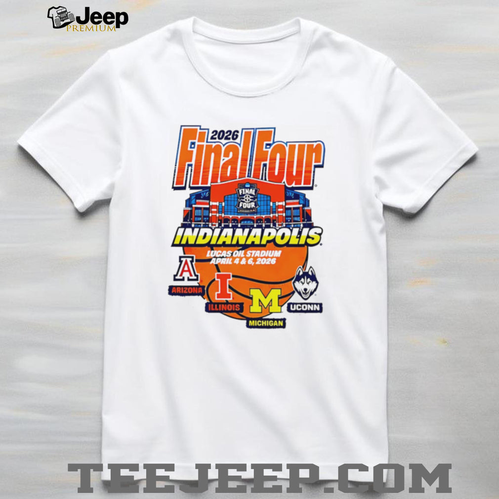 2026 Final Four Indianapolis Lucas Oil Stadium Teams T Shirt