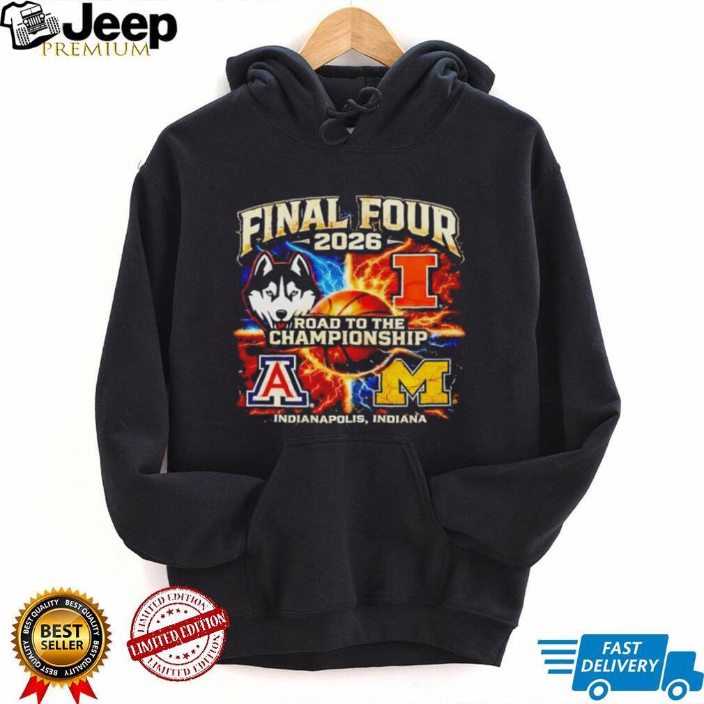 2026 Final Four Road to the Championship Indianapolis Teams T Shirt