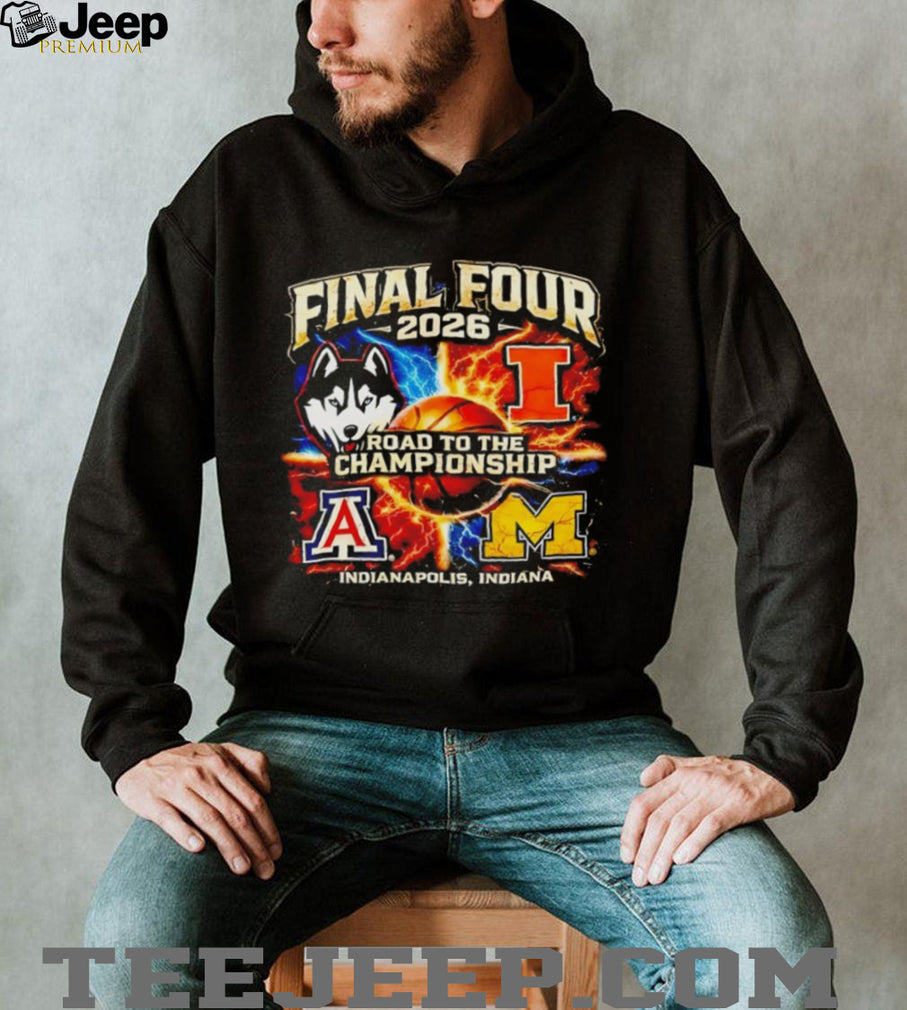 2026 Final Four Road to the Championship Indianapolis Teams T Shirt
