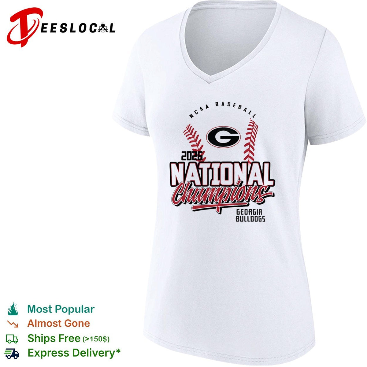 2026 Georgia Bulldogs NCAA Baseball National Champions Georgia Bulldogs shirt