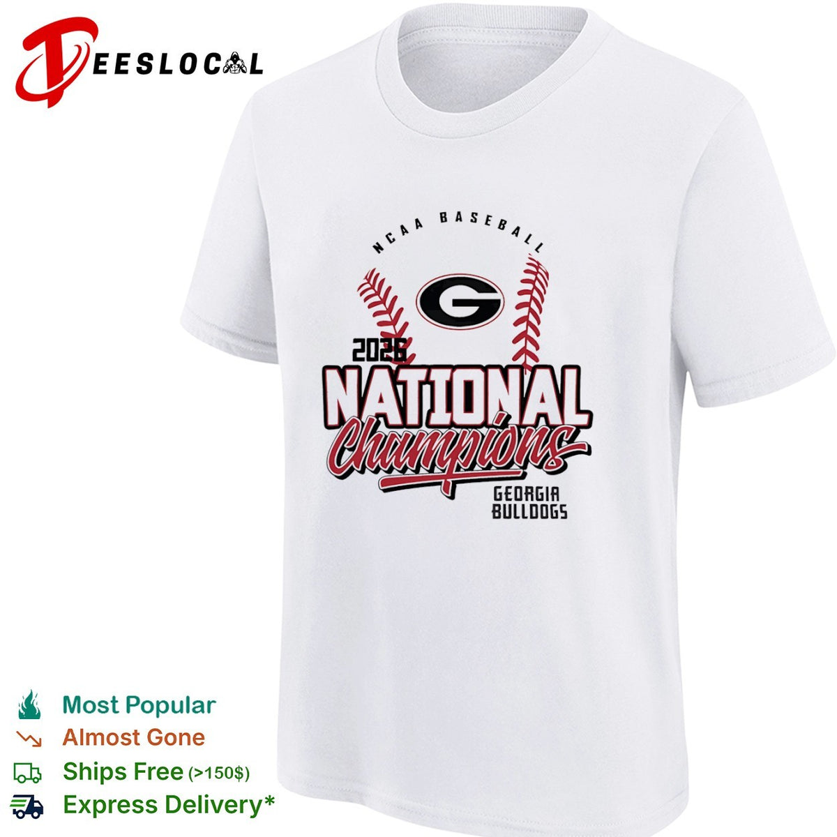 2026 Georgia Bulldogs NCAA Baseball National Champions Georgia Bulldogs shirt