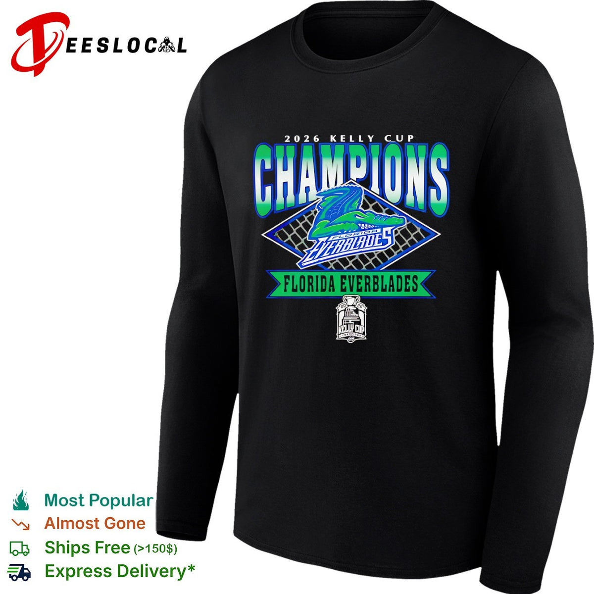 2026 Kelly Cup Champions Florida Everblades Hockey 2026 shirt