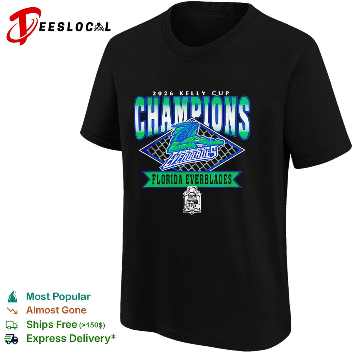 2026 Kelly Cup Champions Florida Everblades Hockey 2026 shirt