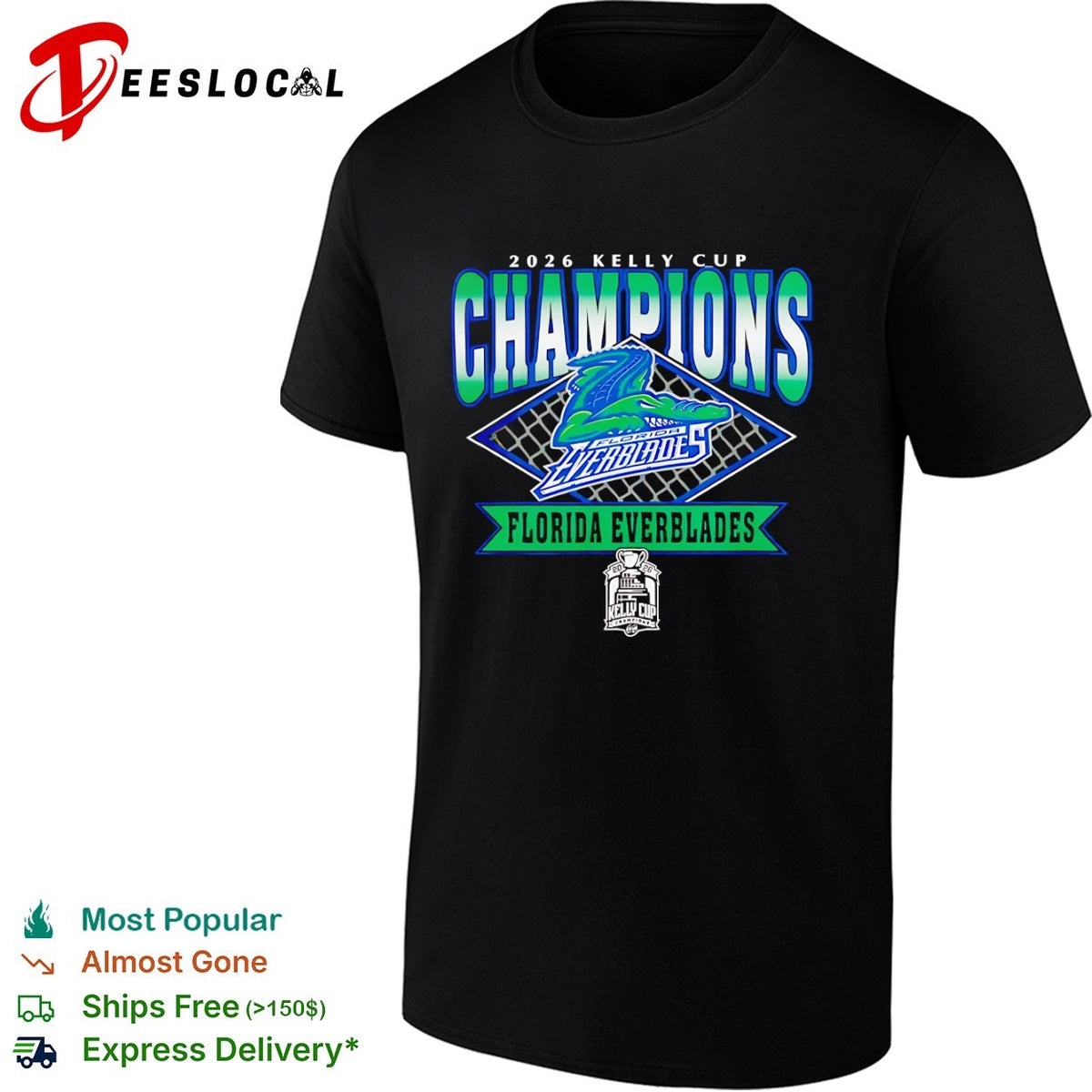 2026 Kelly Cup Champions Florida Everblades Hockey 2026 shirt