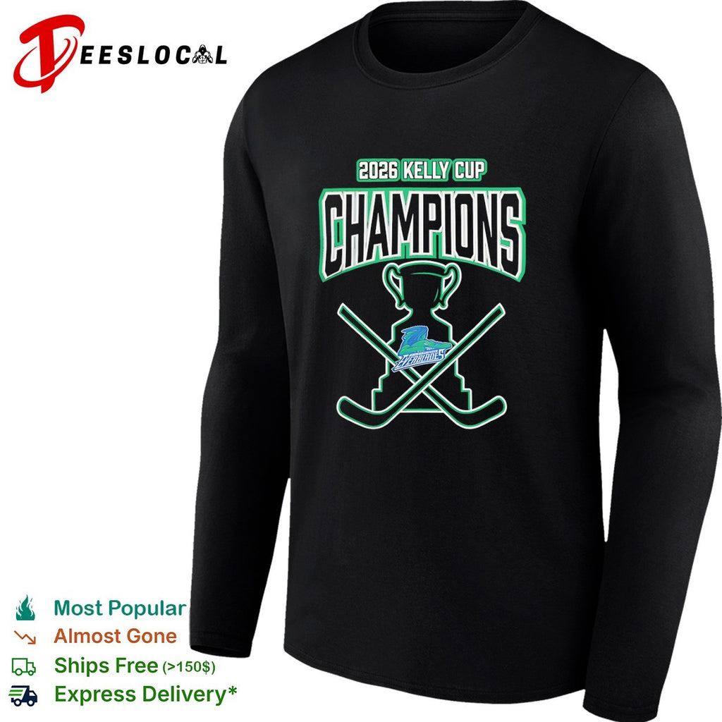 2026 Kelly Cup Champions Florida Everblades Hockey Team Trophy Logo Event shirt