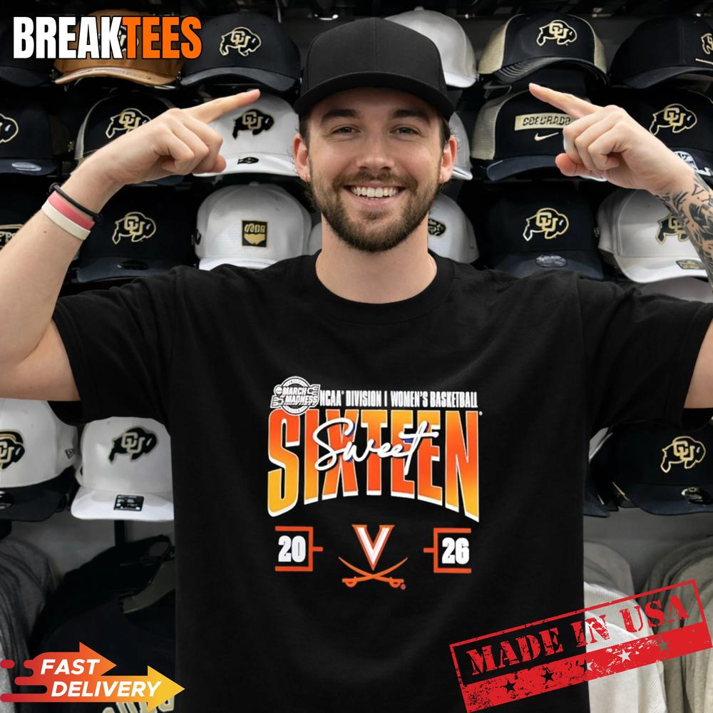 2026 March Madness Sweet 16 Virginia Cavaliers NCAA Women’s Basketball Tournament Shirt