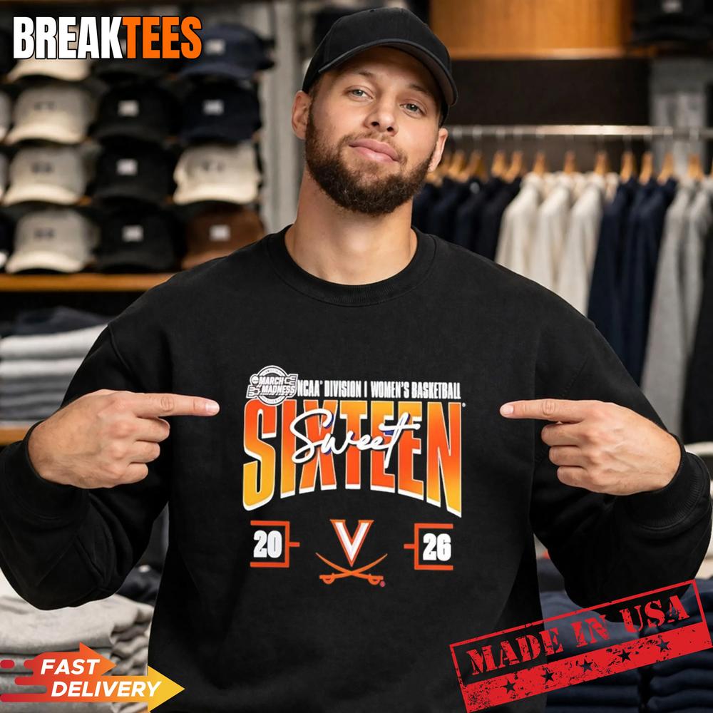 2026 March Madness Sweet 16 Virginia Cavaliers NCAA Women’s Basketball Tournament Shirt