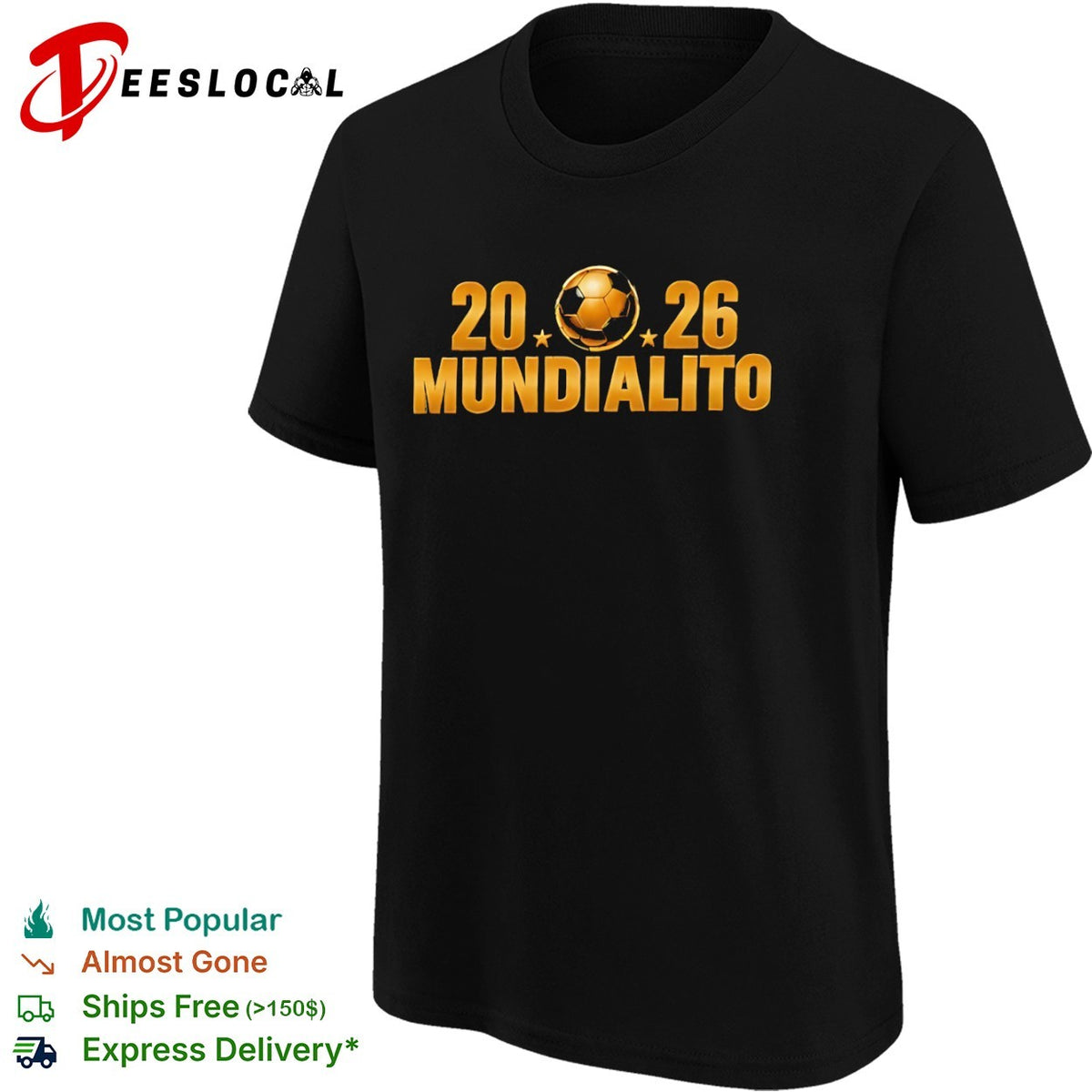 2026 Mundialito Gold Soccer Shirt