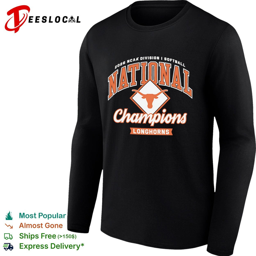 2026 NCAA Division I Softball National Champions Texas Longhorns World Series shirt