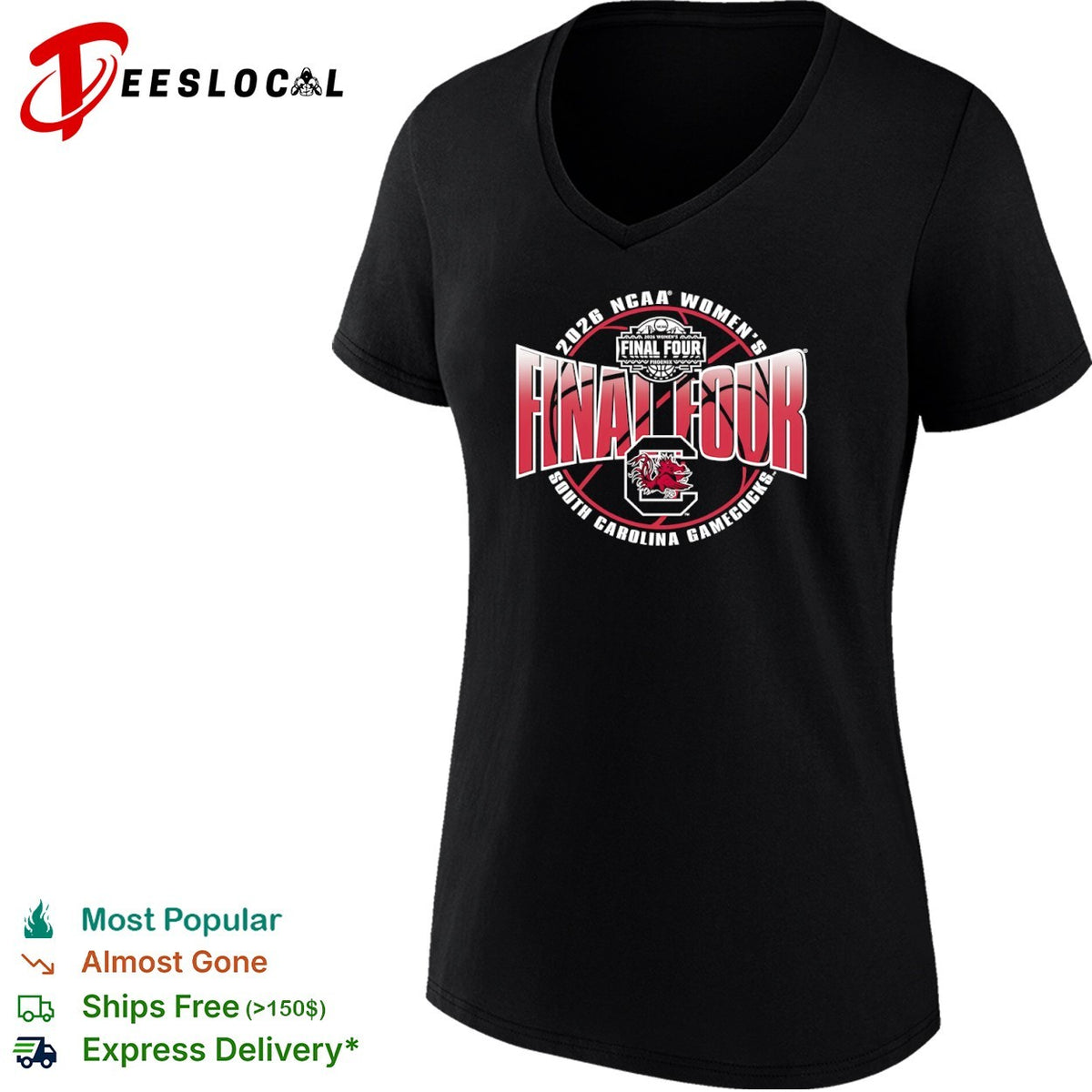 2026 NCAA Final Four South Carolina Gamecocks Phoenix Basketball Tournament shirt