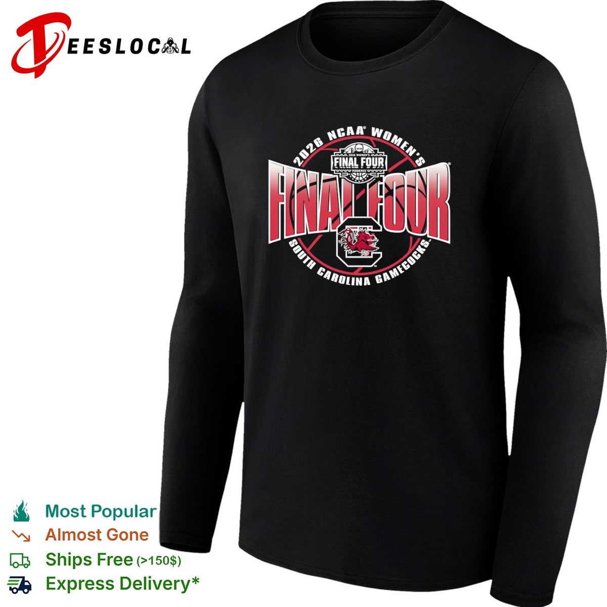2026 NCAA Final Four South Carolina Gamecocks Phoenix Basketball Tournament shirt