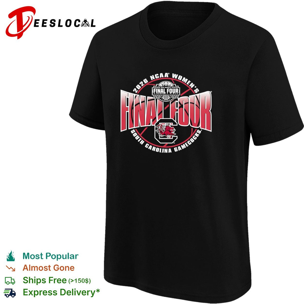 2026 NCAA Final Four South Carolina Gamecocks Phoenix Basketball Tournament shirt