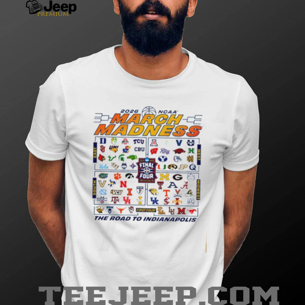 2026 NCAA March Madness Road To Indianapolis Tournament Bracket Shirt