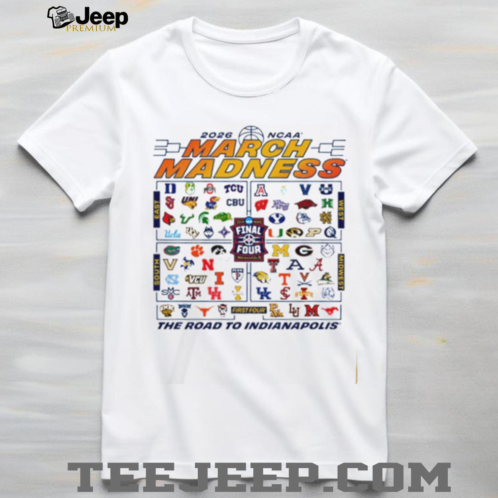 2026 NCAA March Madness Road To Indianapolis Tournament Bracket Shirt